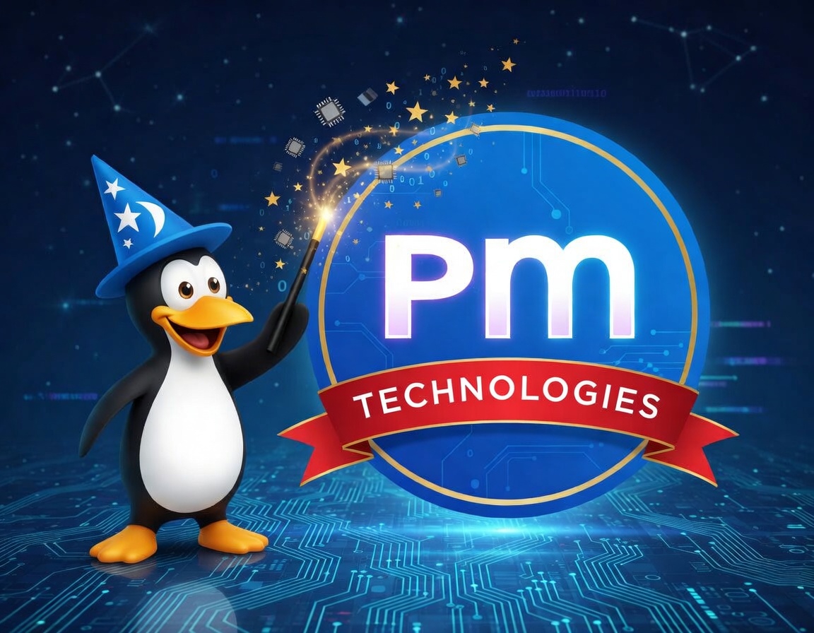 PM Technologies modern logo